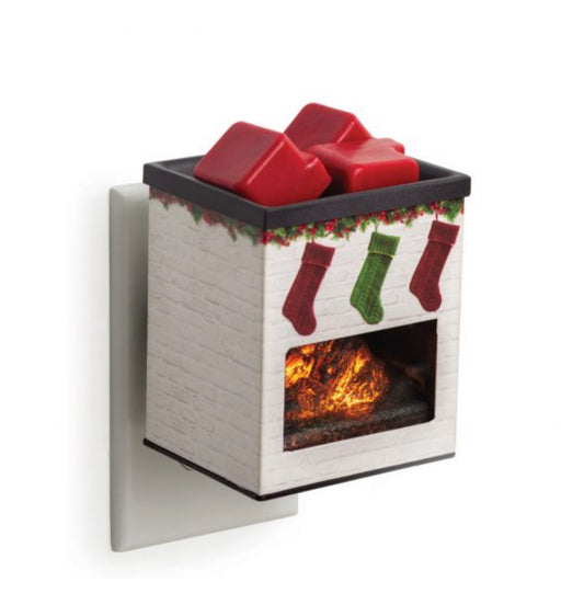 Holiday Fireplace Pluggable Fragrance Warmer